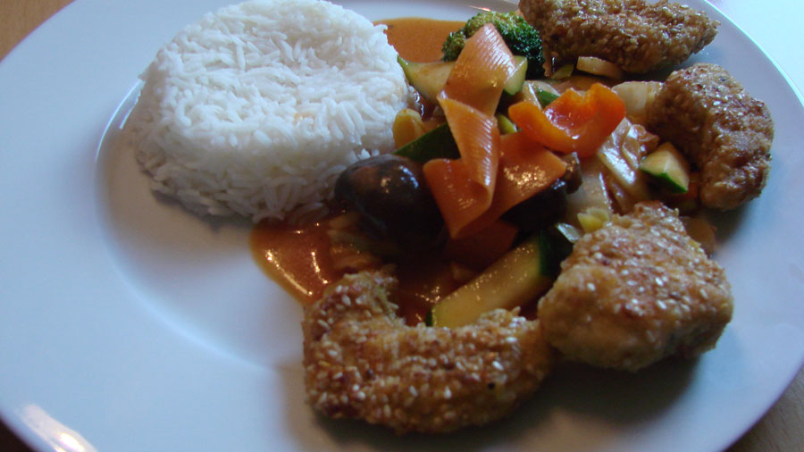 Asiatische Sesam Putenstreifen