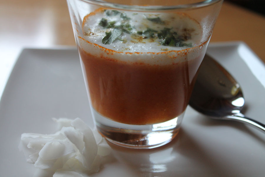 Curry-Karotten Cappucino - Karottensuppe einmal anders