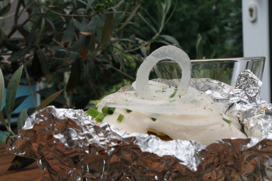 Folienkartoffeln mit Dip - hier mein Rezept