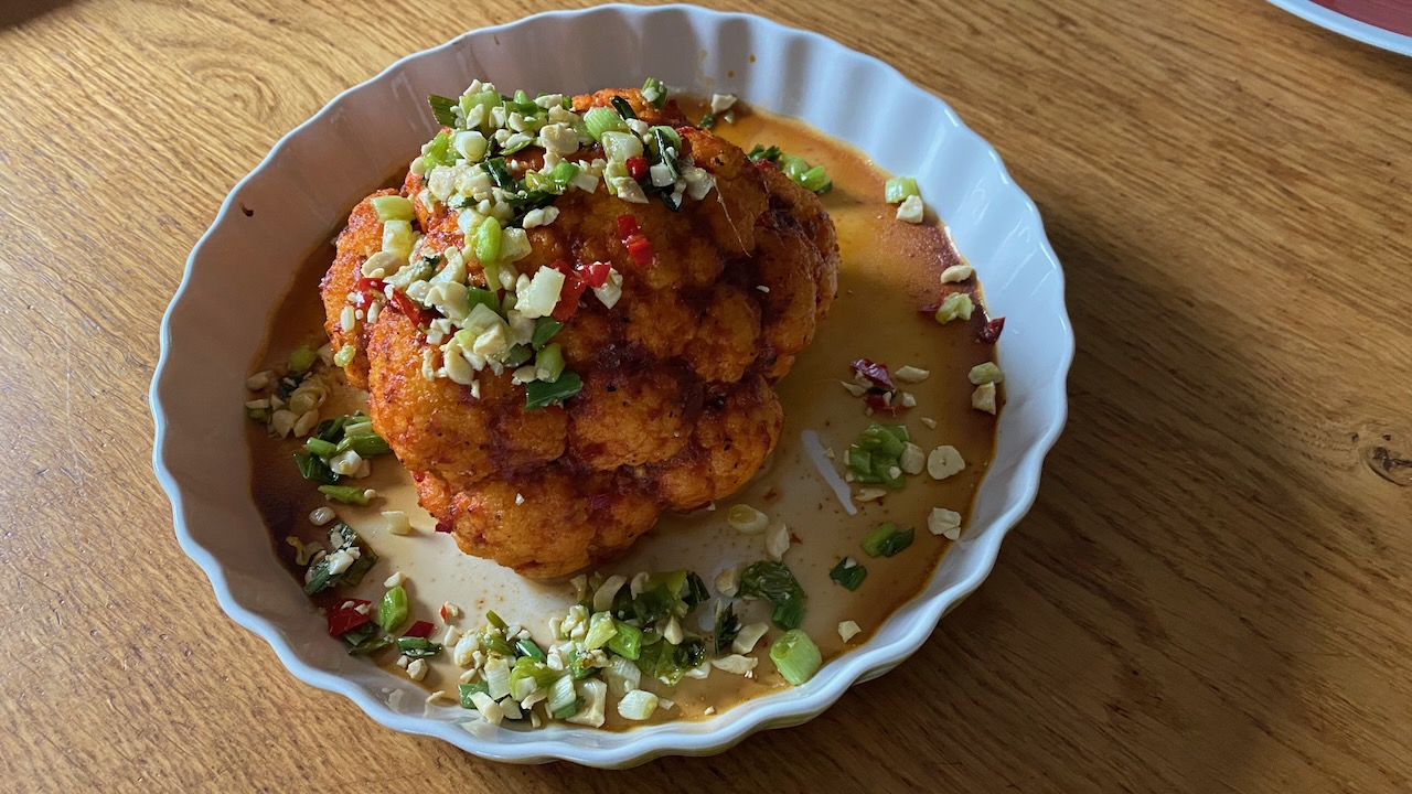 Gebackener Blumenkohl aus dem Ofen