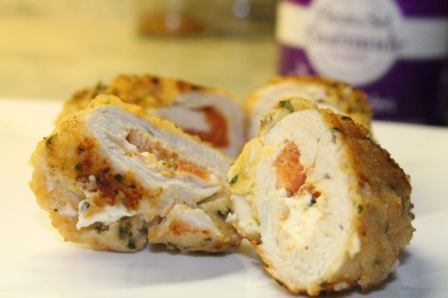 Gefüllte Putenschnitzel in der Kräuterkruste