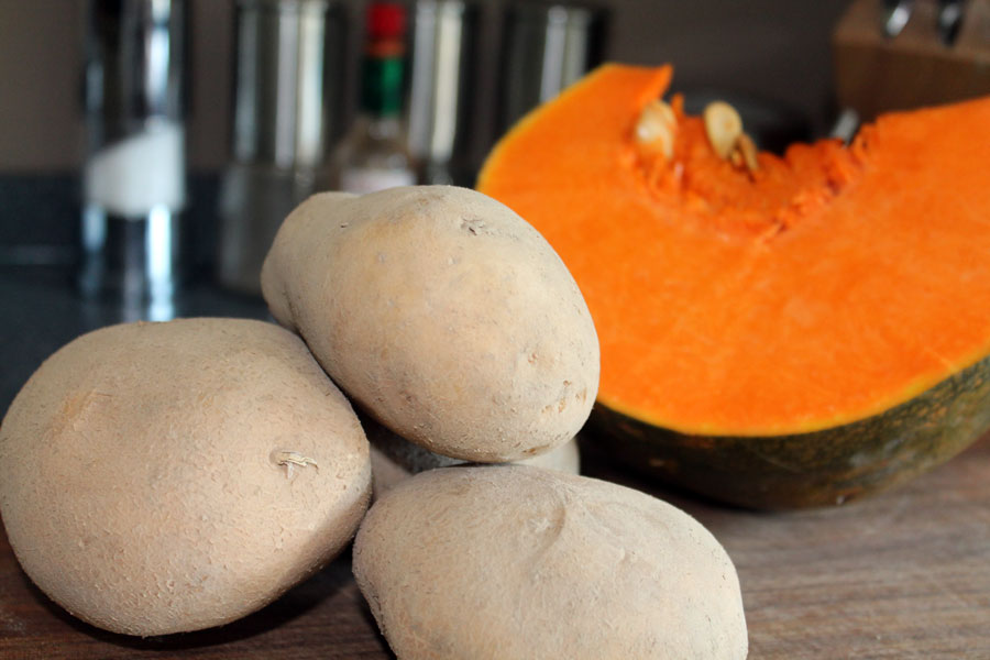 Kartoffel Kürbis Püree