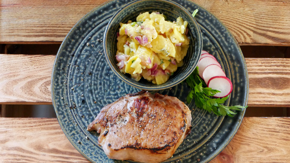 Kotelett vom Mangalitza Wollschwein