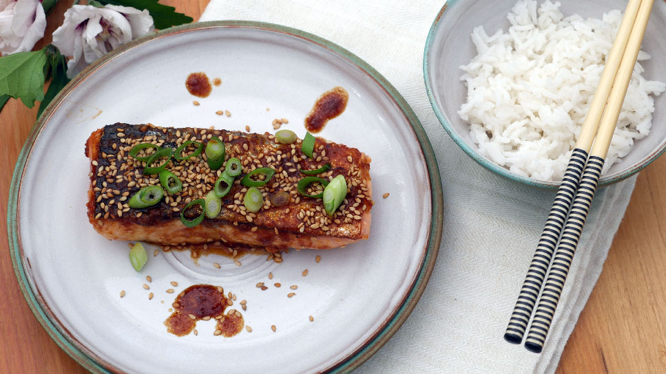Lachs Teriyaki