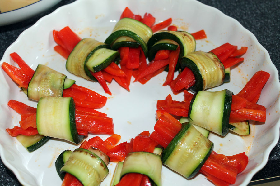 Paprika - Zucchini - Röllchen