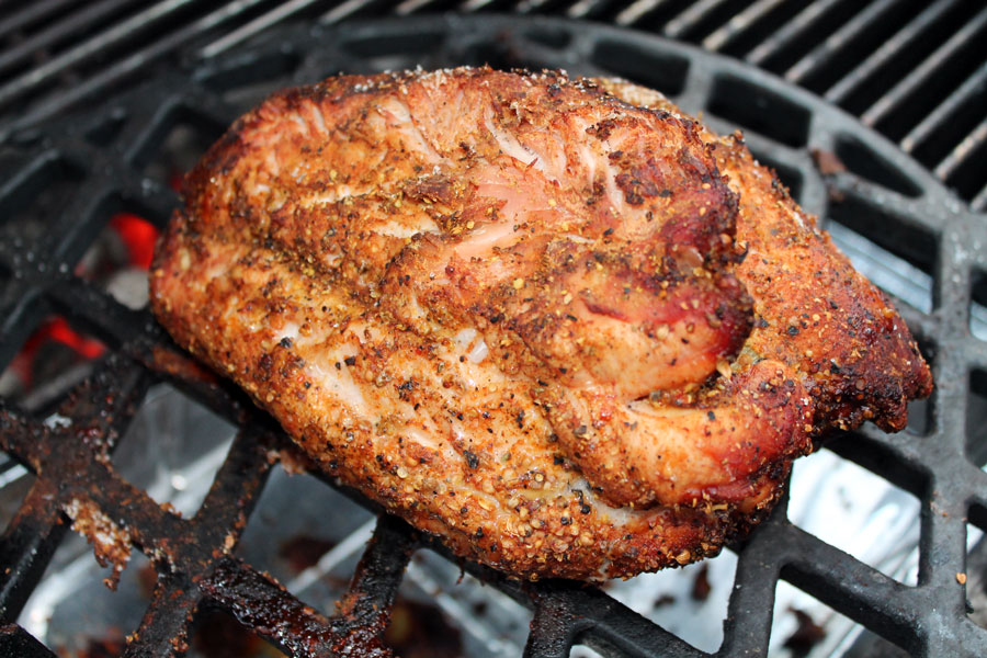 Putenbrust aus dem Kugelgrill