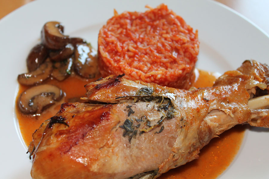 Putenkeule geschmort - leckeres Geflügelrezept