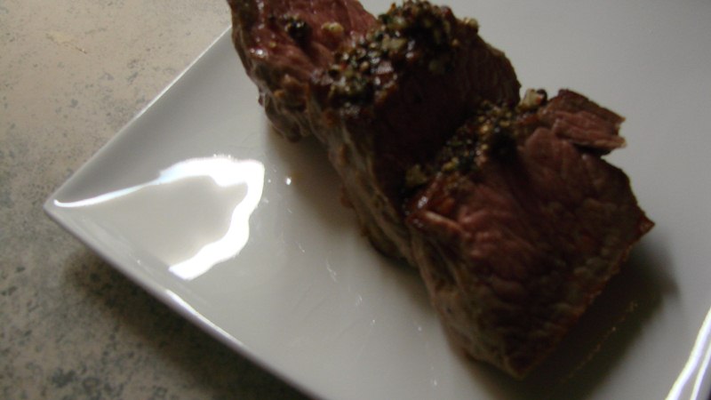 Rindersteak mit Pfefferkruste