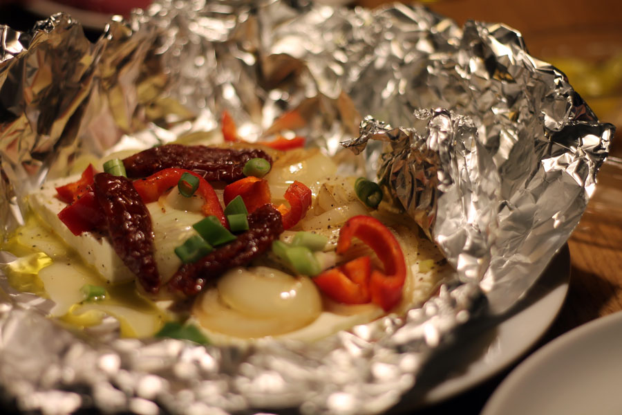 Schafskäse gebacken