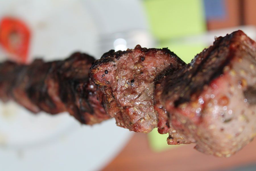 Schaschlik vom Grill