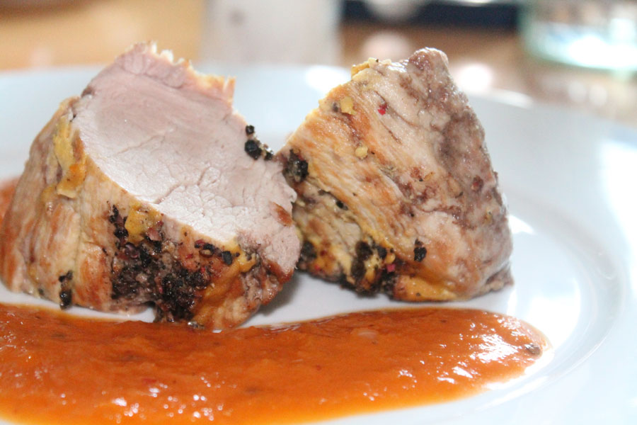 Schweinefilet mit Pfefferkruste