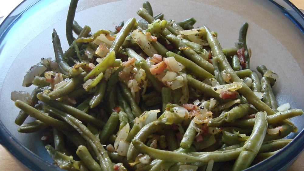 Speckbohnen - köstliche Beilage