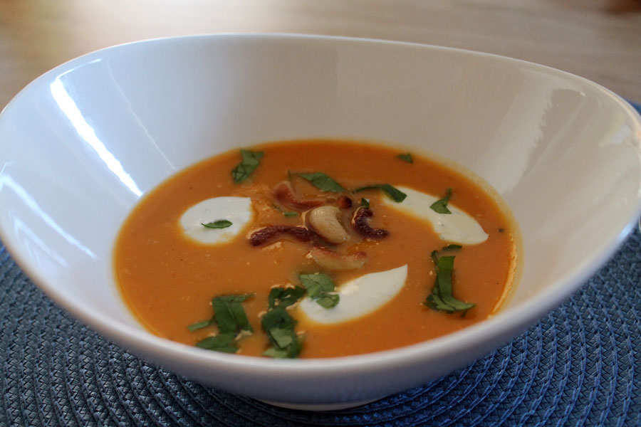 Süßkartoffel-Kichererbsensuppe