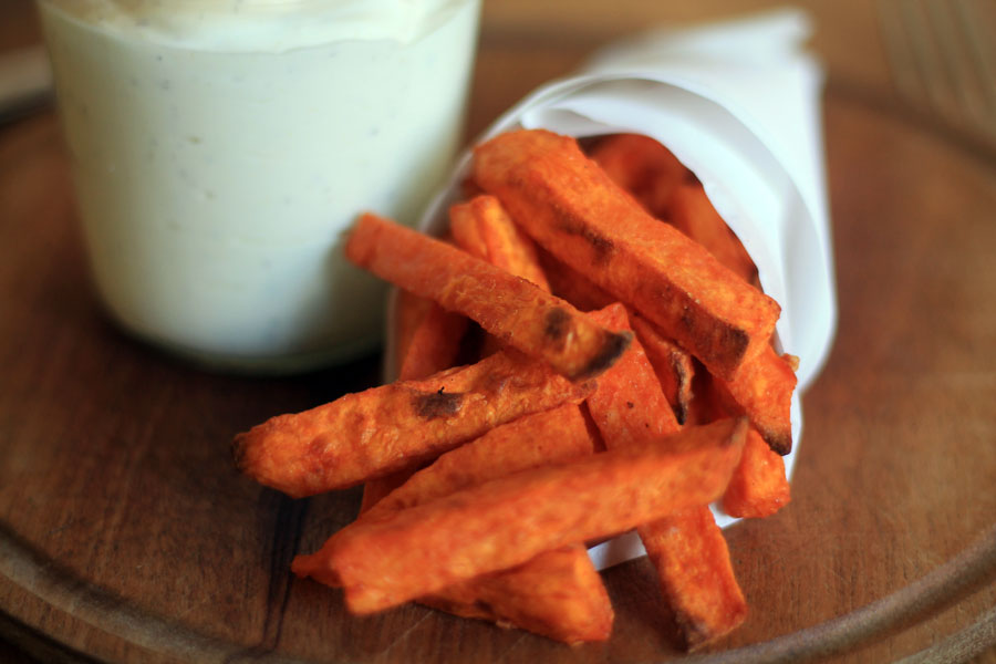 Süßkartoffel Pommes