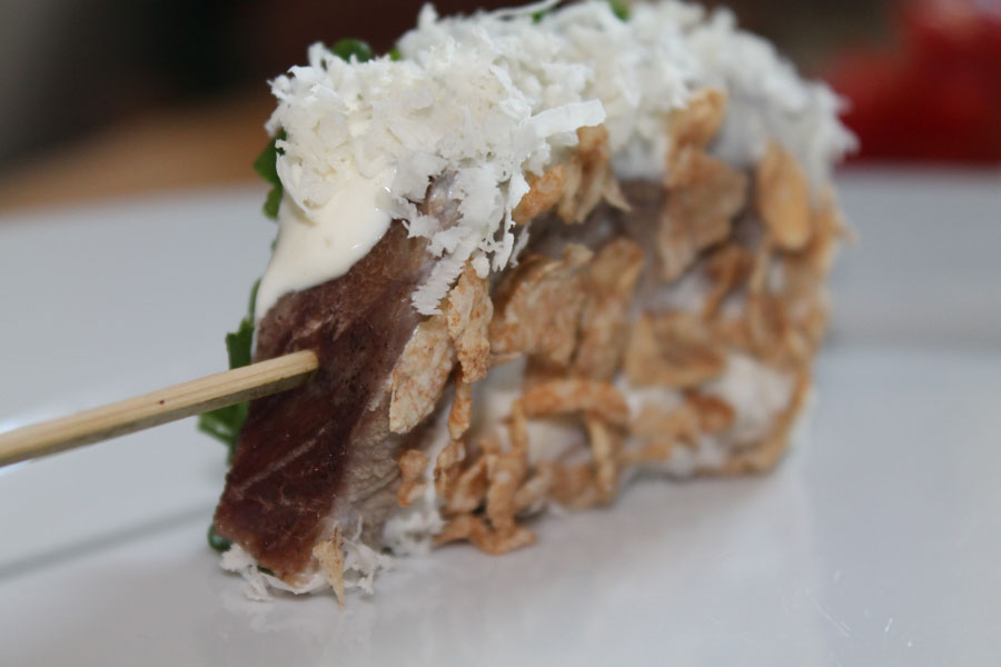 Tafelspitz Spieße mit Panadenvariationen