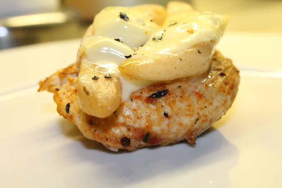 Überbackene Puten Medaillons